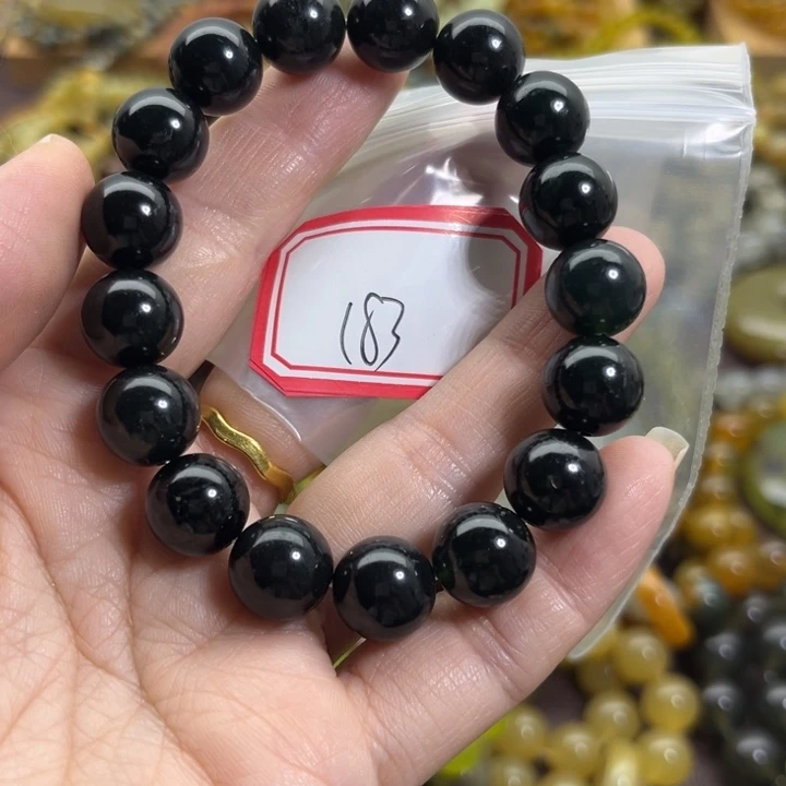 未镶嵌蛇纹石玉手链