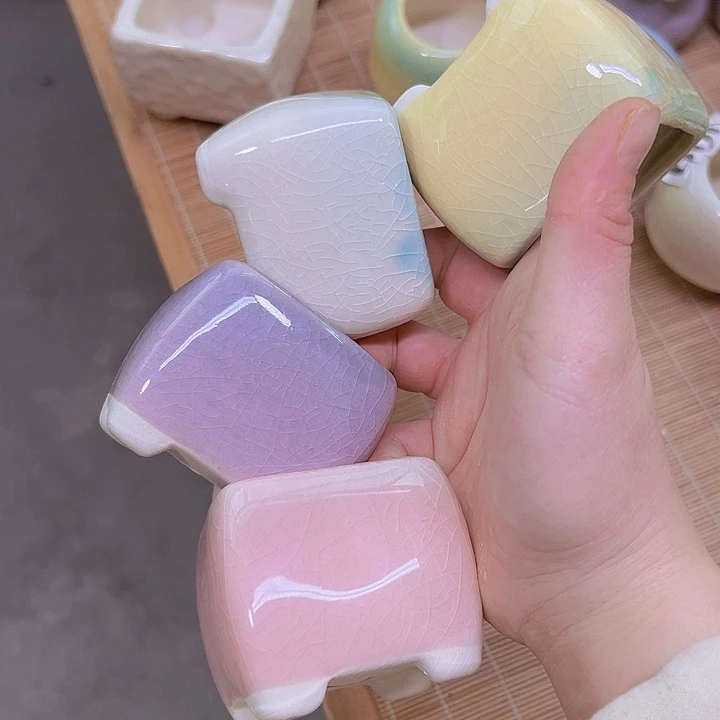 红陶陶瓷花盆当场满12包邮