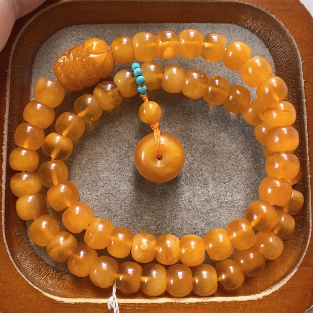 未镶嵌蜜蜡手串蜜蜡手串
