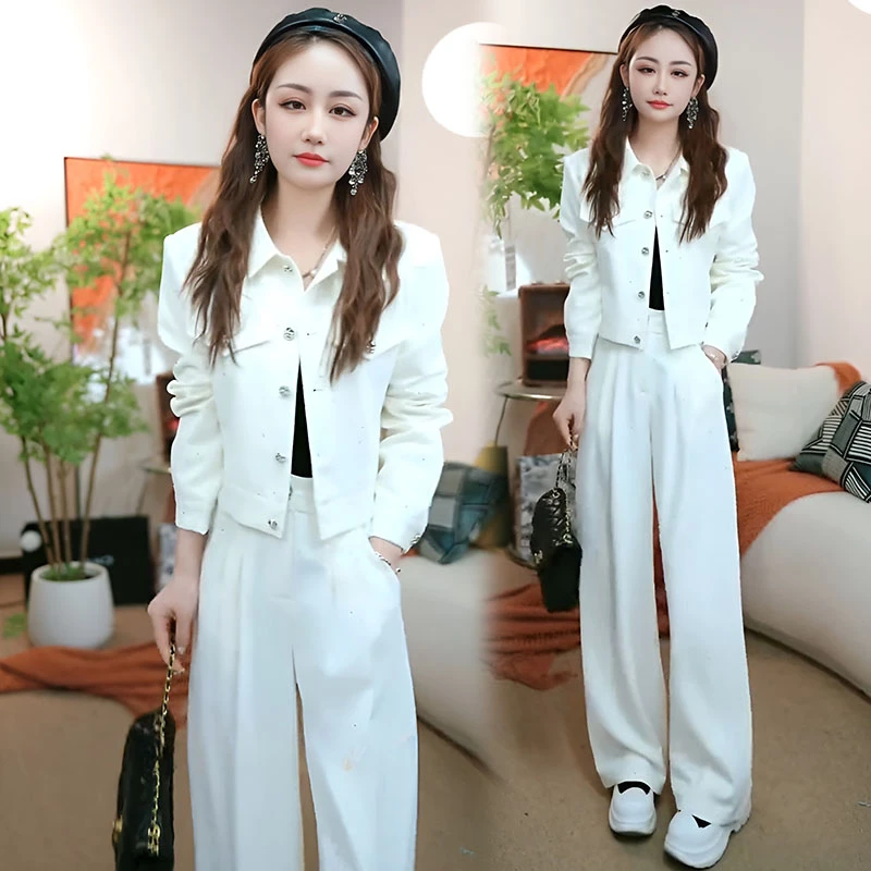 气质时尚套装女2025春秋季新款时髦运动服韩韩系秋季显瘦毛织套装