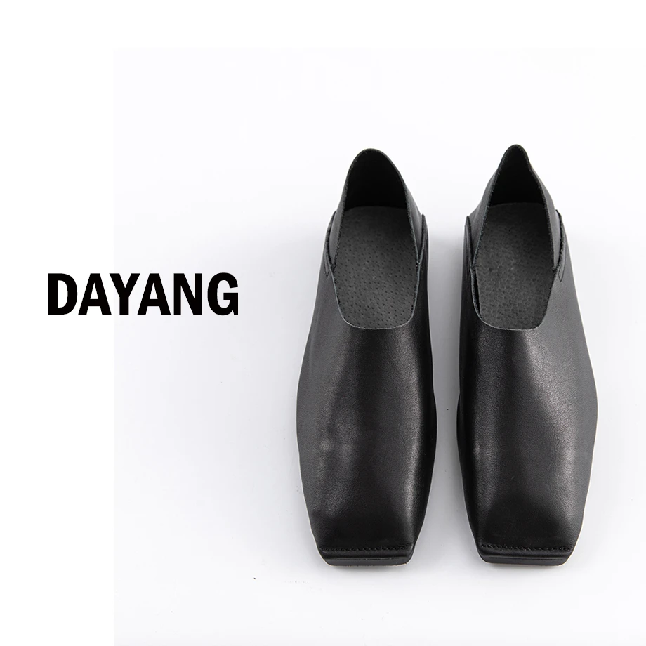 【DAYANG】复古方头 一脚蹬侘寂风单鞋可两穿