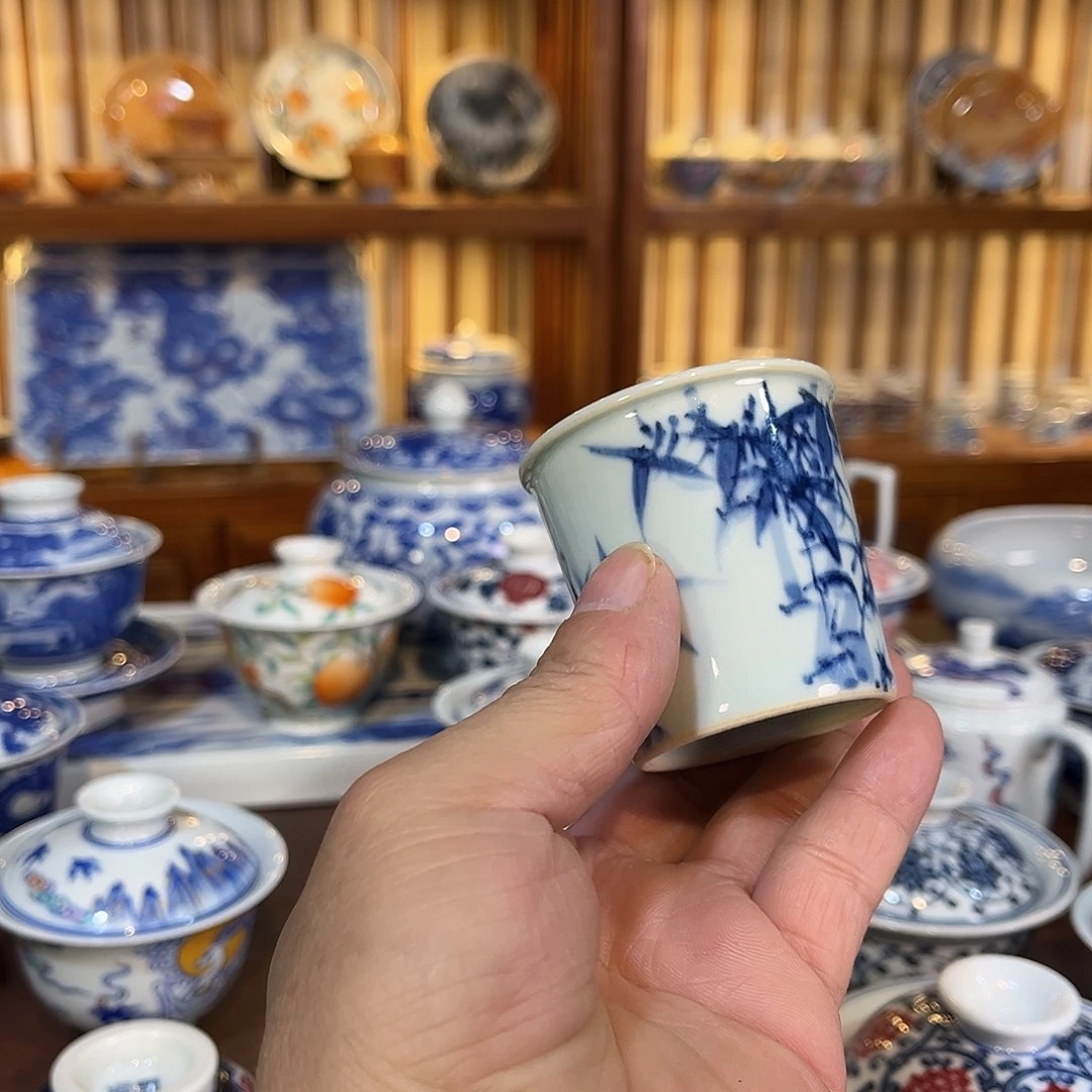 錡镇堂手工手绘可乐杯