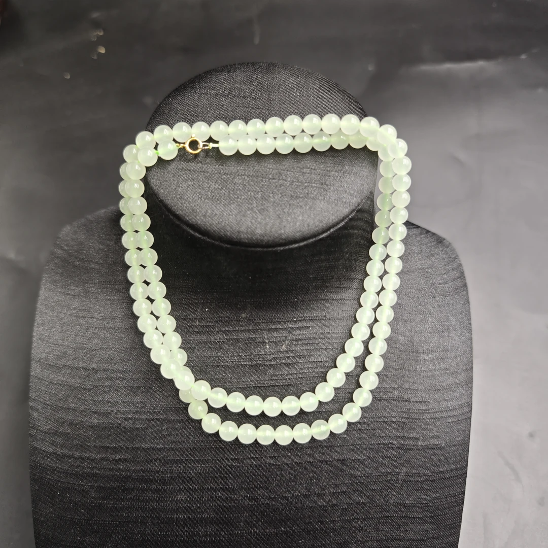 青海料翠青珠链HTY010B