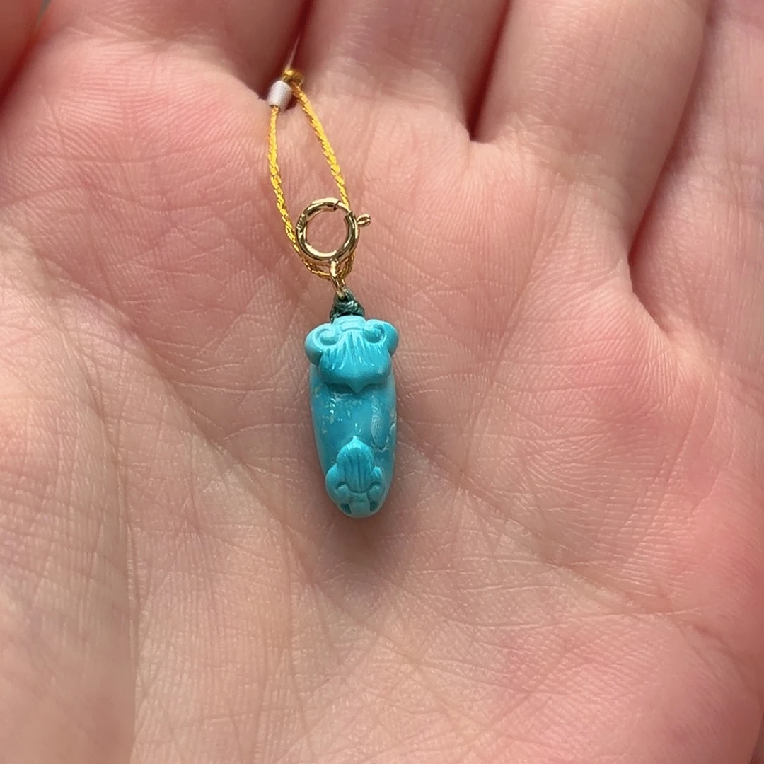 绿松石未镶嵌颈饰