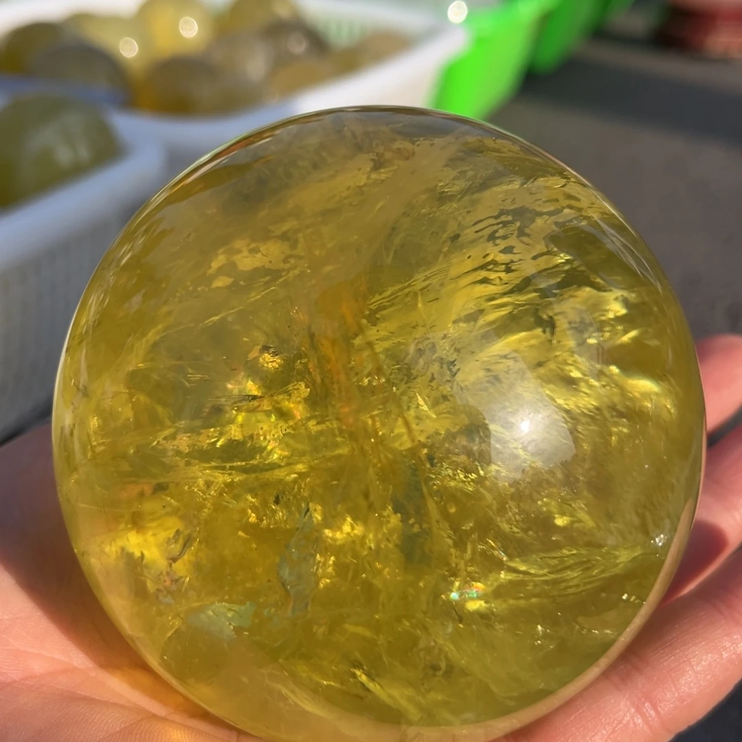 黄晶摆件未镶嵌未镶嵌天然黄水晶摆件