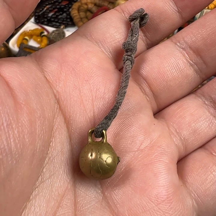 藏传老侧挂虎头铃铛
