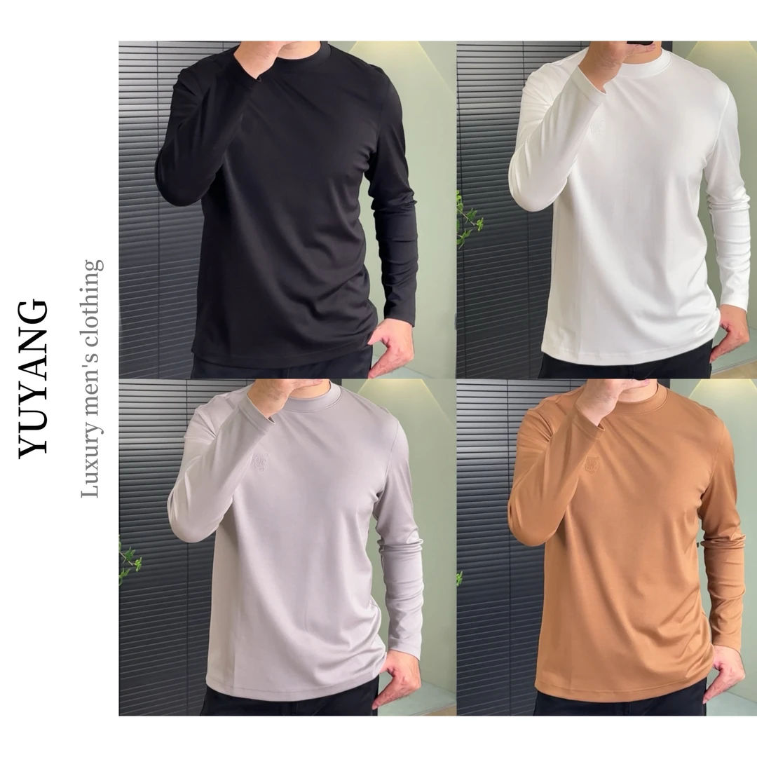 YUYANG奢品｜爵派儿708男士高质感简约秋冬必备长袖打底T恤