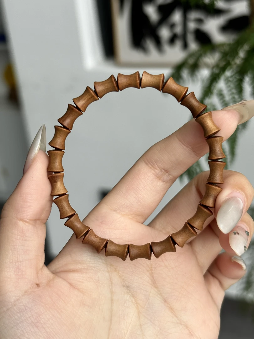 【木阳精工】黑肉老山檀 雕刻竹节