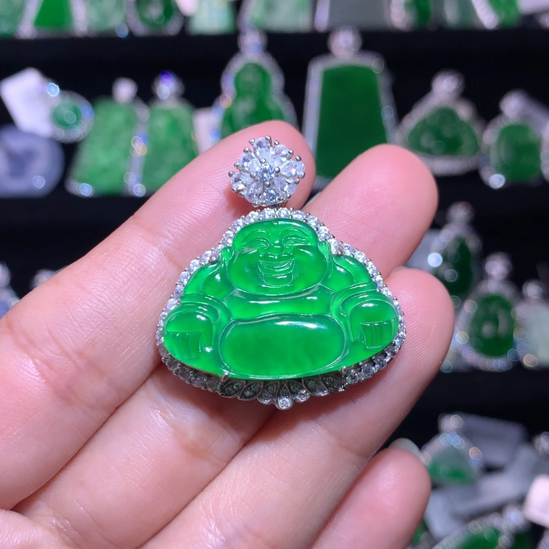 【闪购商品】颈饰银S925镶嵌翡翠