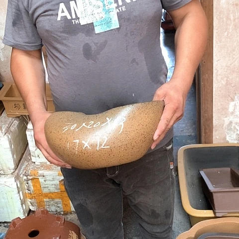 紫砂花盆手工艺品