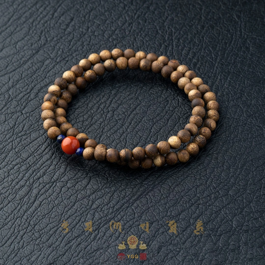 沉香/沉香双圈手串/南红/TXAN37