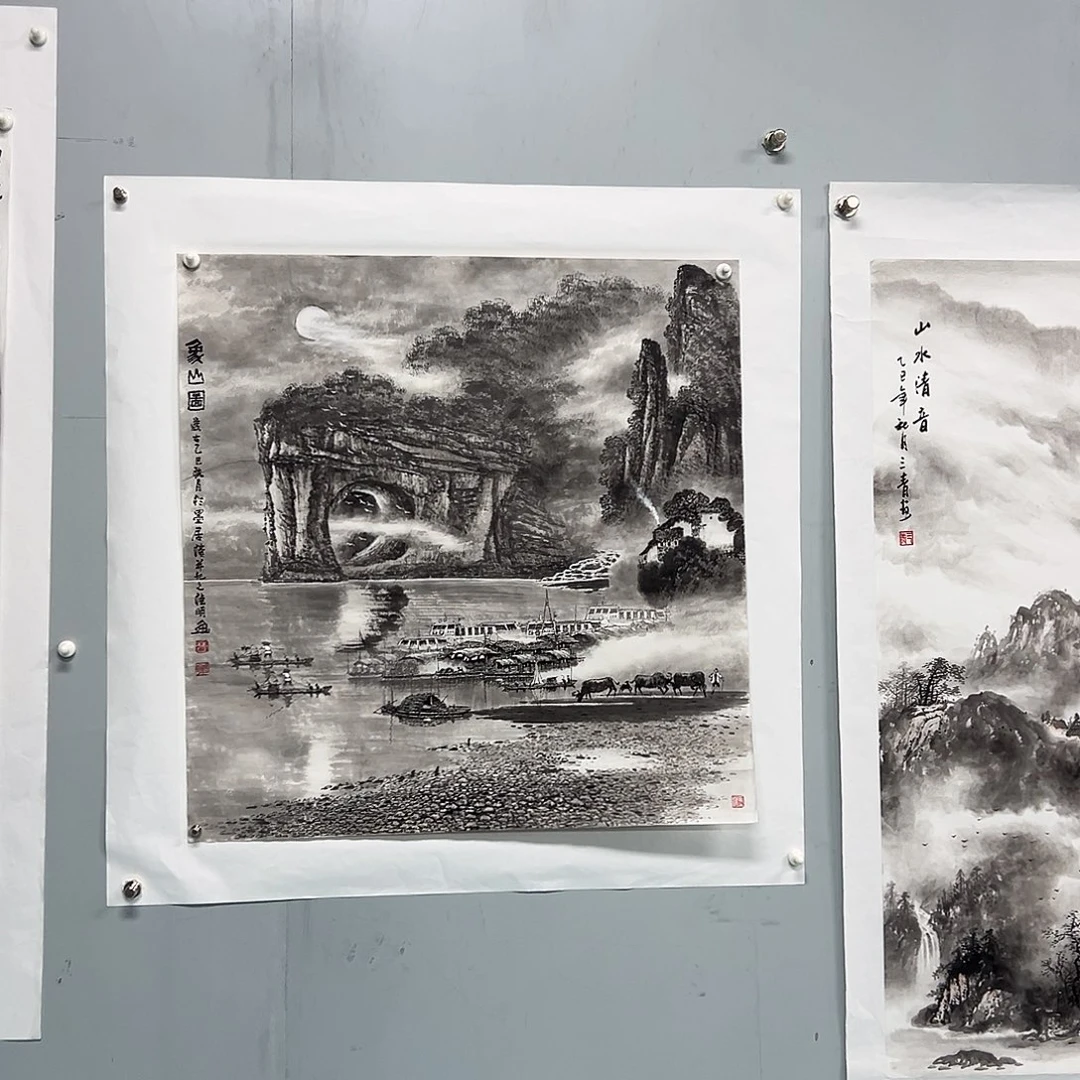 用***8国画精品作品山水