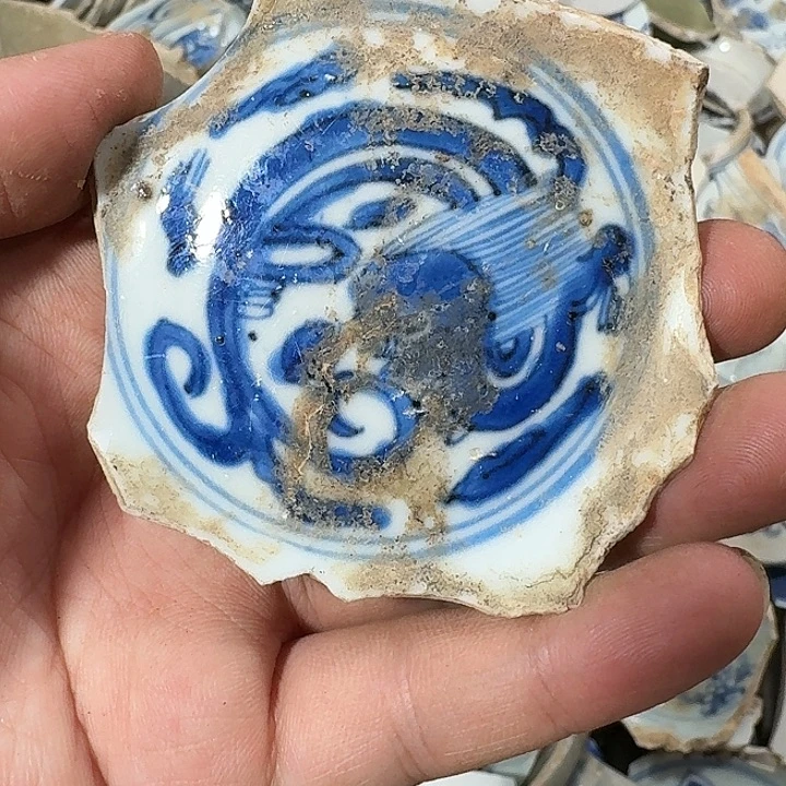 古***堂瓷片瓷片标本，顺丰包邮