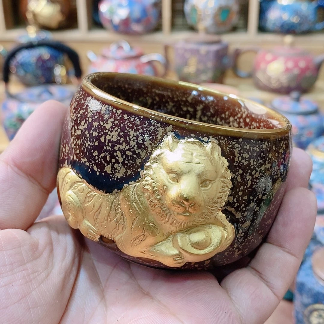 粗陶志野柴烧茶器