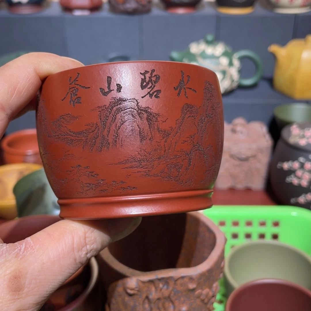 原矿紫砂手工主人杯