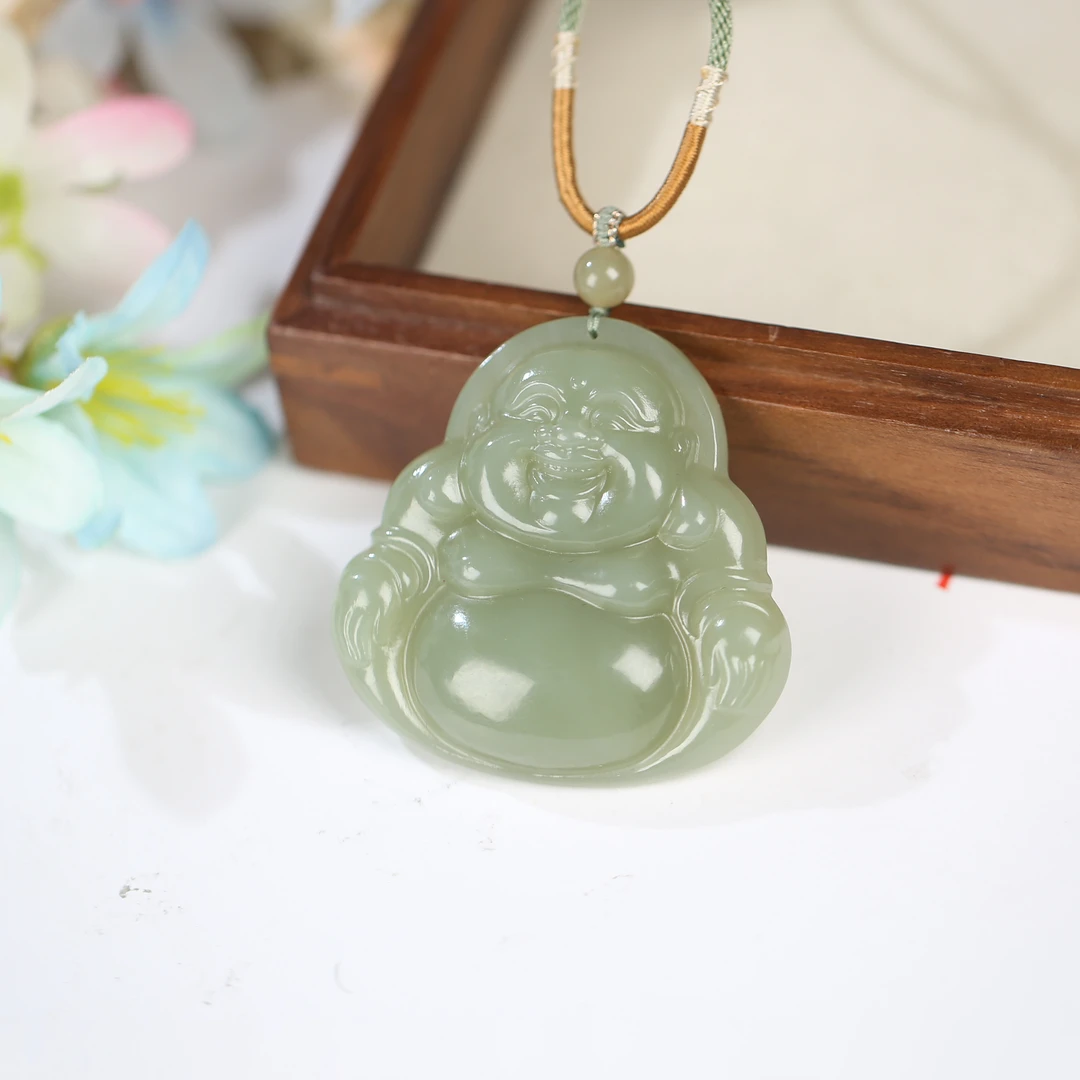 【麦子家族感恩百万粉丝】天然和田玉挂件吊坠佛公百搭 PG0028-1