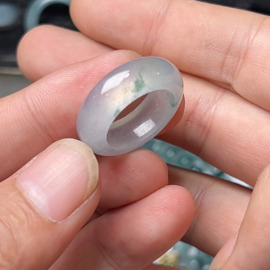 定制翡翠未镶嵌圈口15