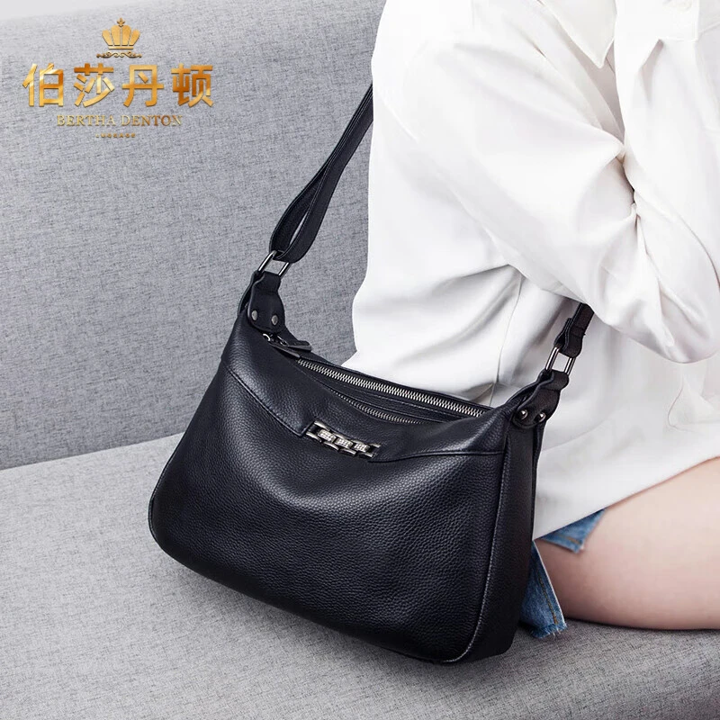 伯莎丹顿品牌轻奢新款单肩包包女包斜挎包大容量潮流通勤包女款