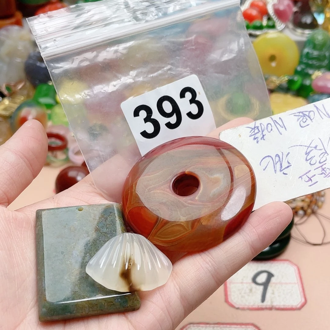 合金颈饰玛瑙/玉髓秋*