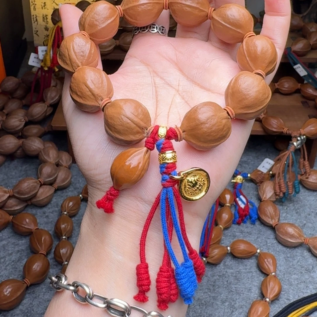 橄榄核手串*‍****21*25短圆正宗梅林铁核