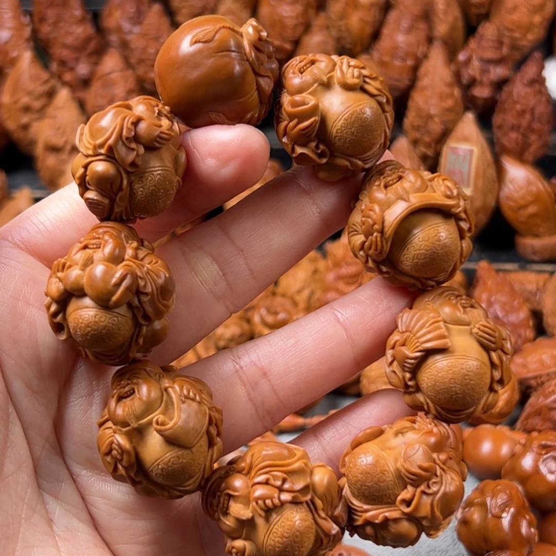 橄榄核手串/手链2.5马越辉 八方来财财神手窜