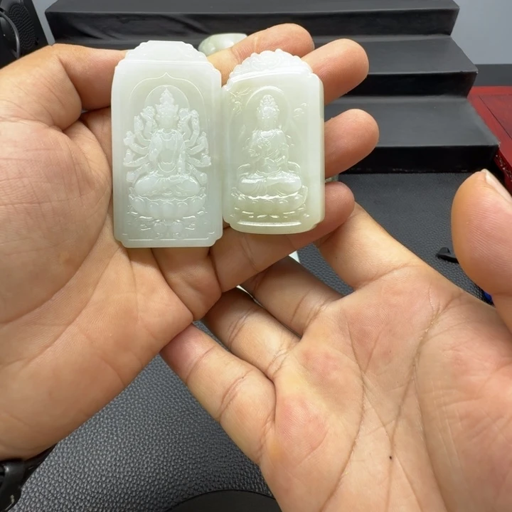 和田玉未镶嵌颈饰临*