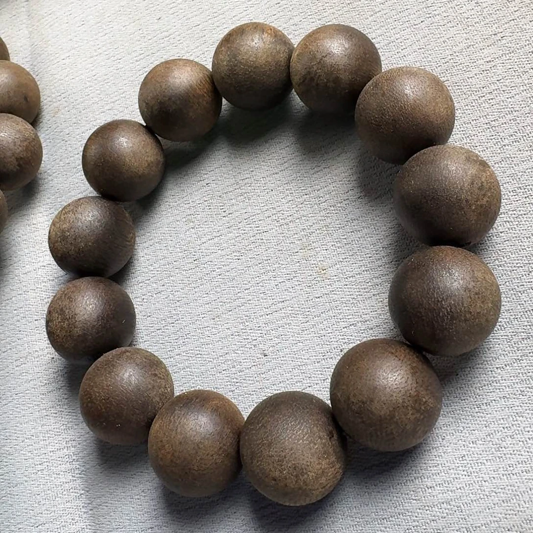 沉香香囊沉香157红土圆珠单圈卡18发一沉水级