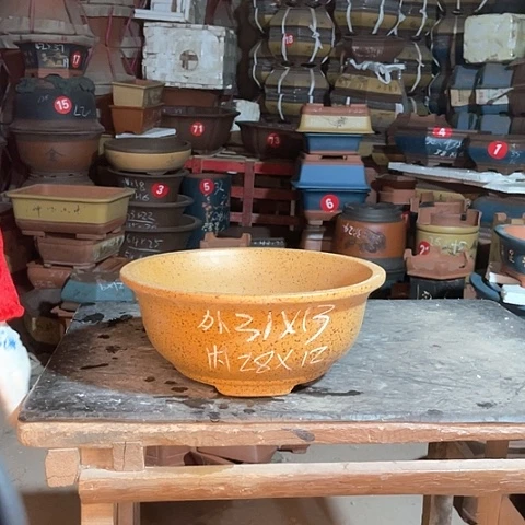 紫砂花盆碗盆一只