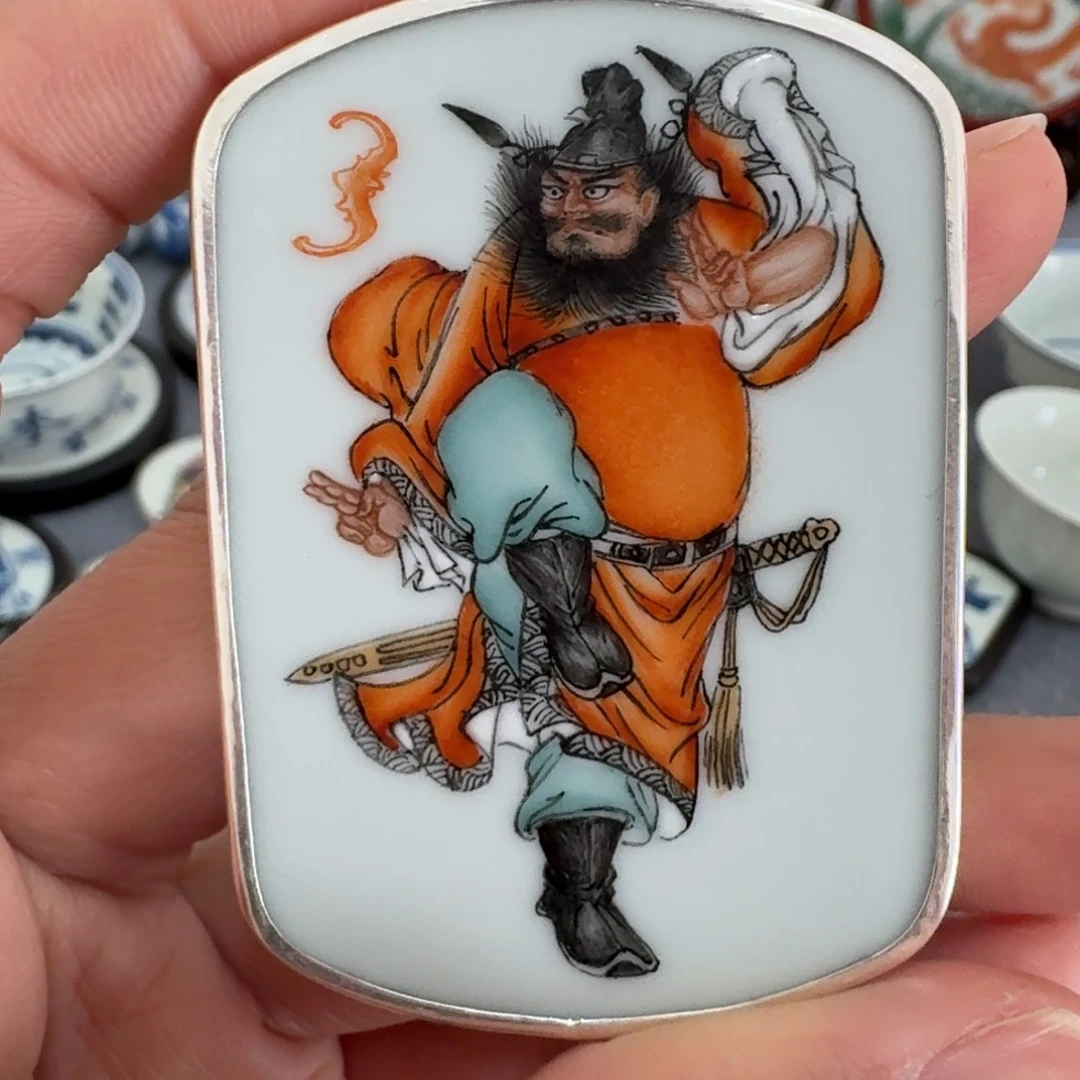 瓷片我****的钟馗挂件一个