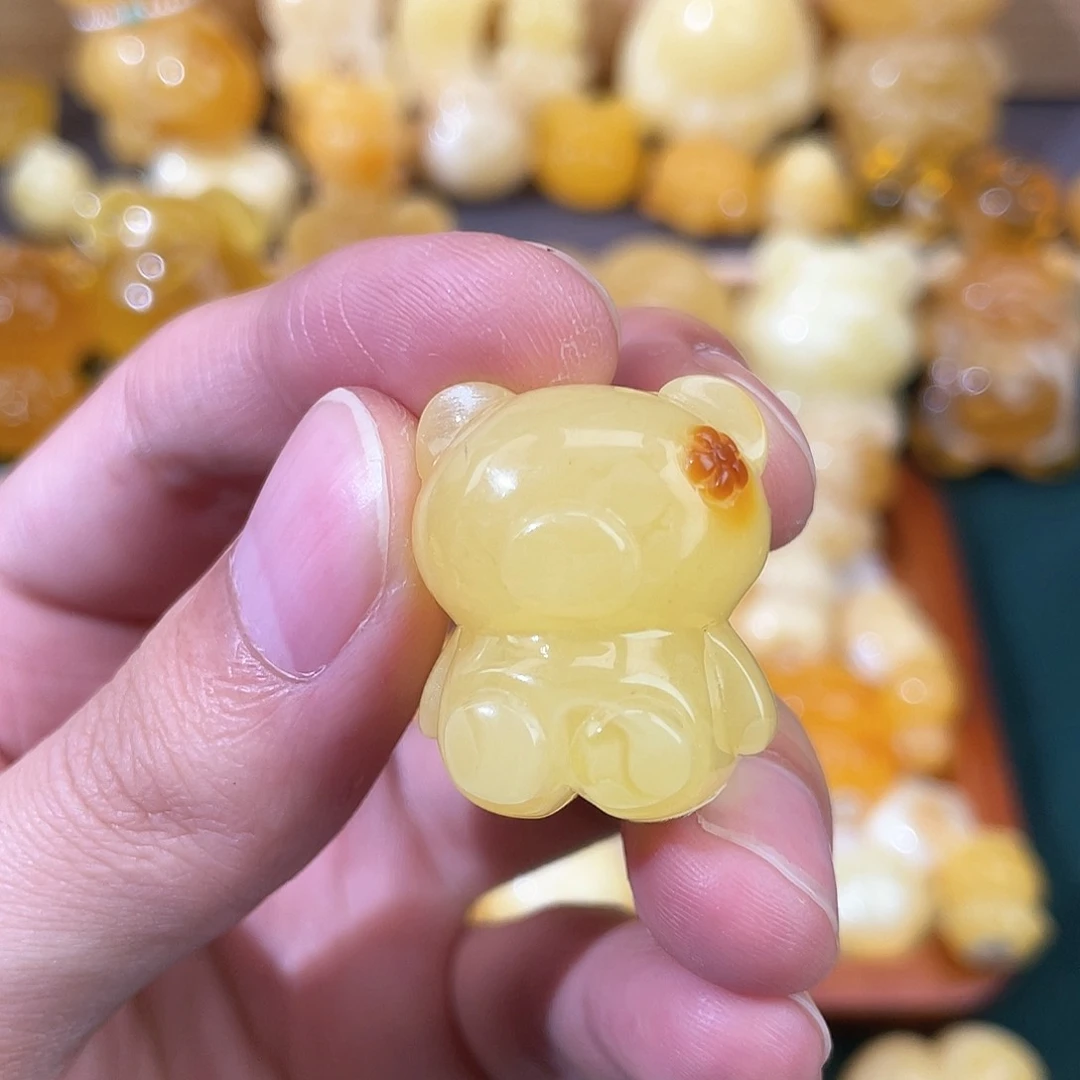 琥珀裸石未镶嵌蜜蜡