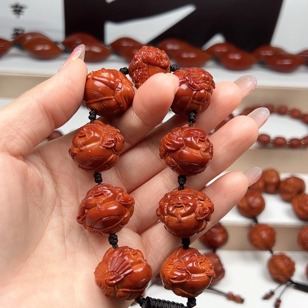 ****以橄榄核手串财神手串