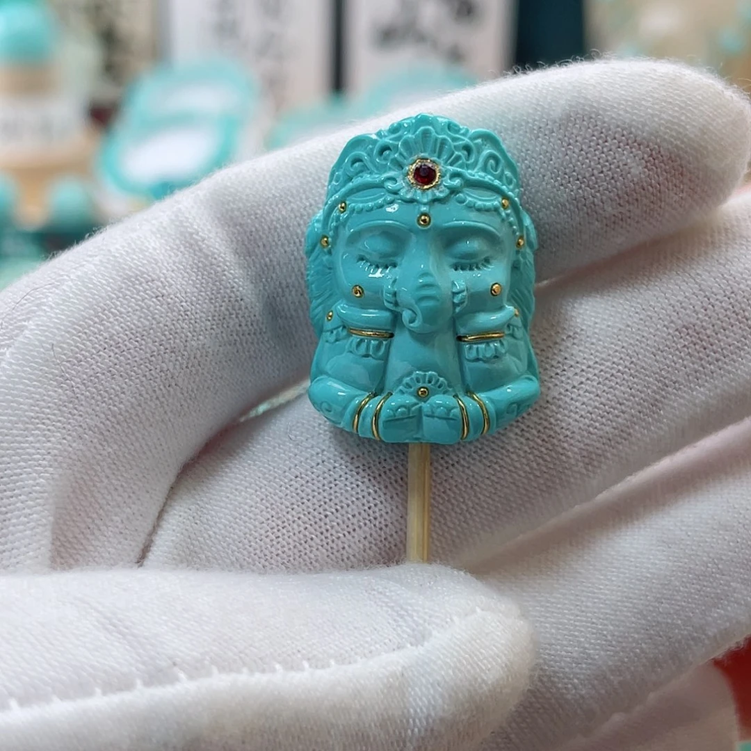 绿松石珠宝奇石未镶嵌