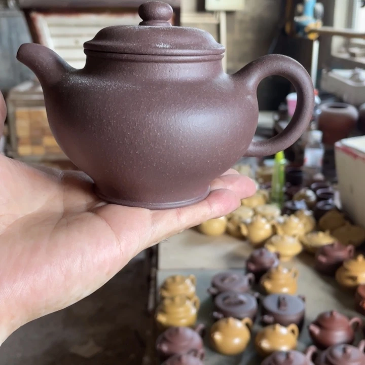 紫砂紫砂掇只。  天青泥