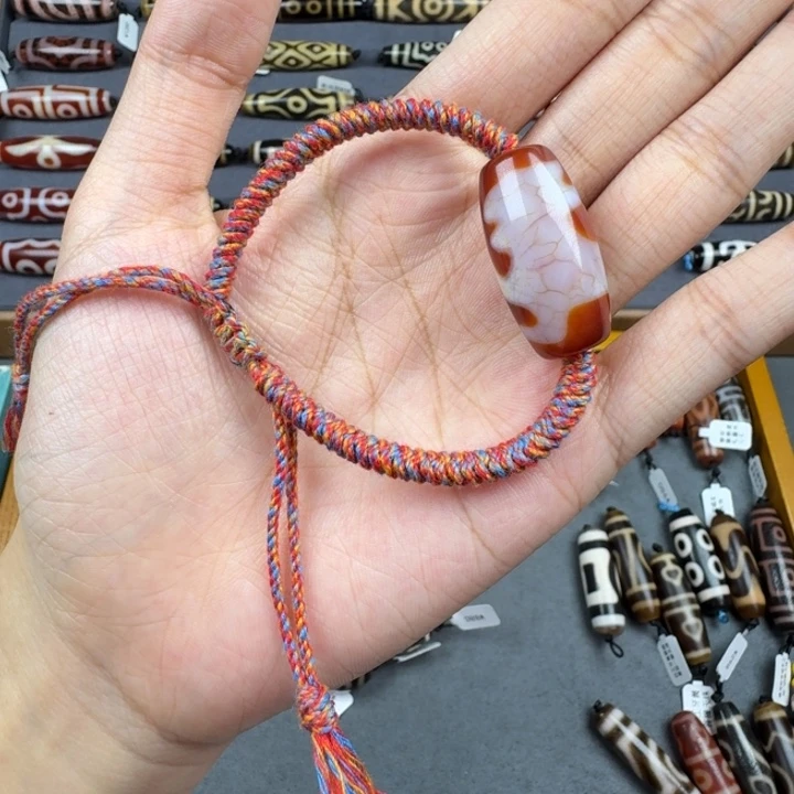 玛瑙/玉髓手工玛瑙天珠手串项链未镶嵌