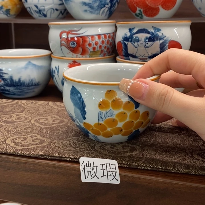 釉下老陶泥手工绘制