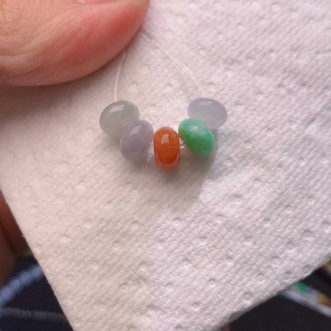 翡翠散珠七彩珠珠39
