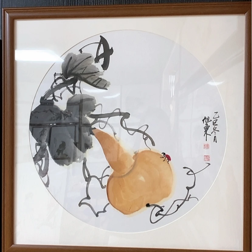 【闪购商品】国画手绘国画带框65.65