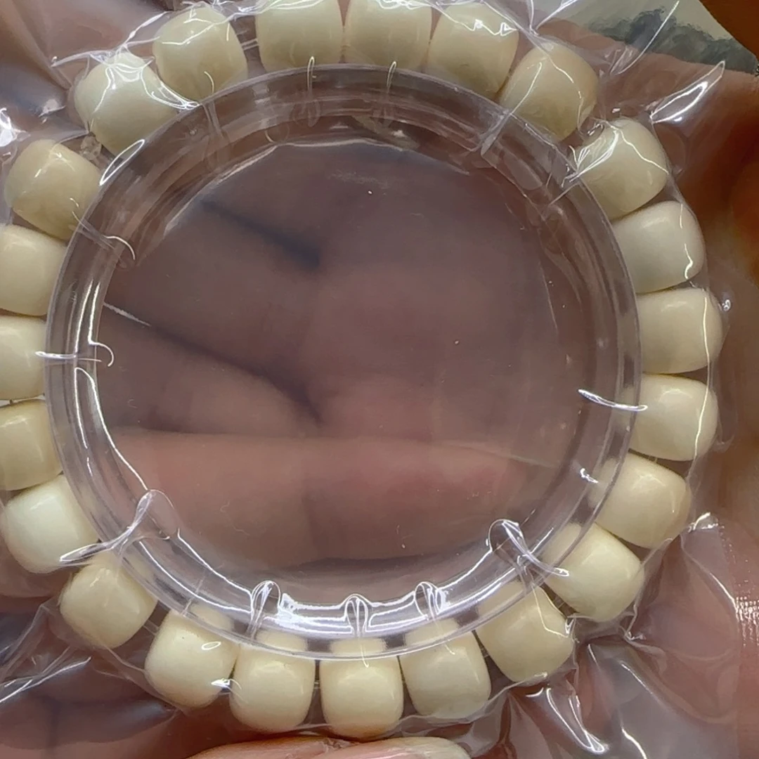 星月菩提手串79骑士白菩提1.0桶单圈