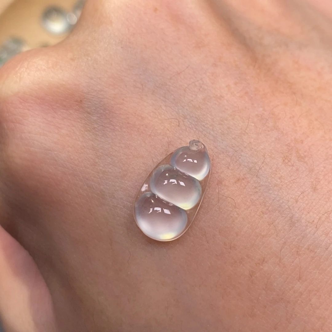 翡翠未镶嵌挂件福豆