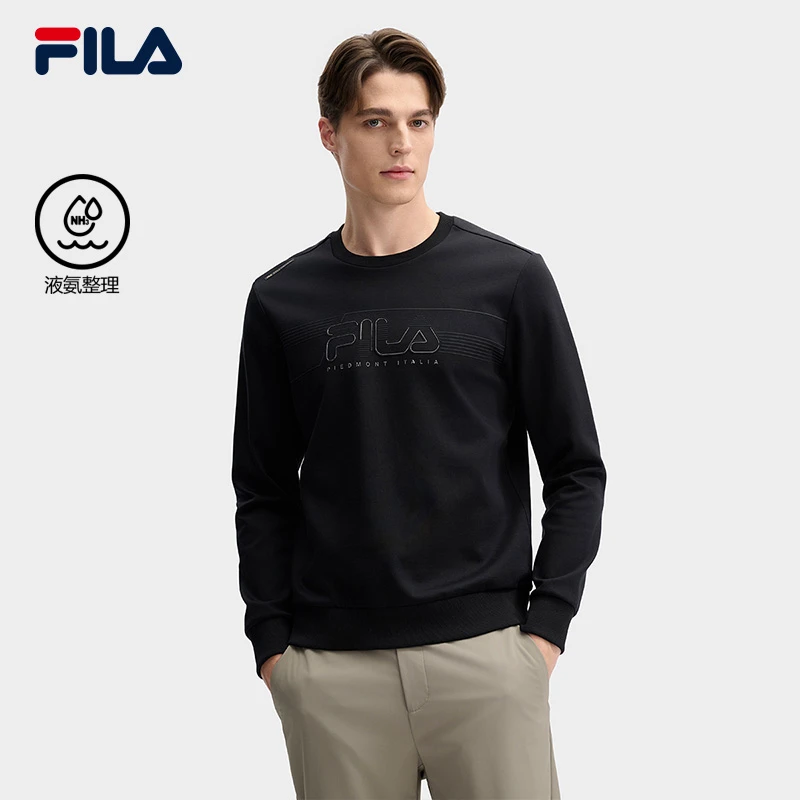 Fila/斐乐25年新款上新户外男士百搭运动休闲圆领卫衣F11M513212F