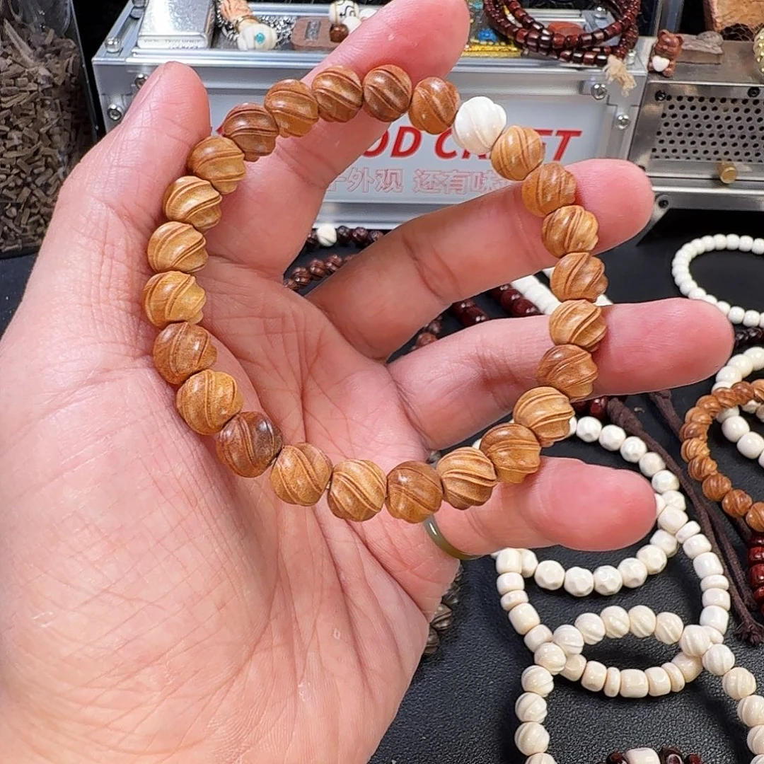 毛***毛手串/手链檀香木老山檀百年双线