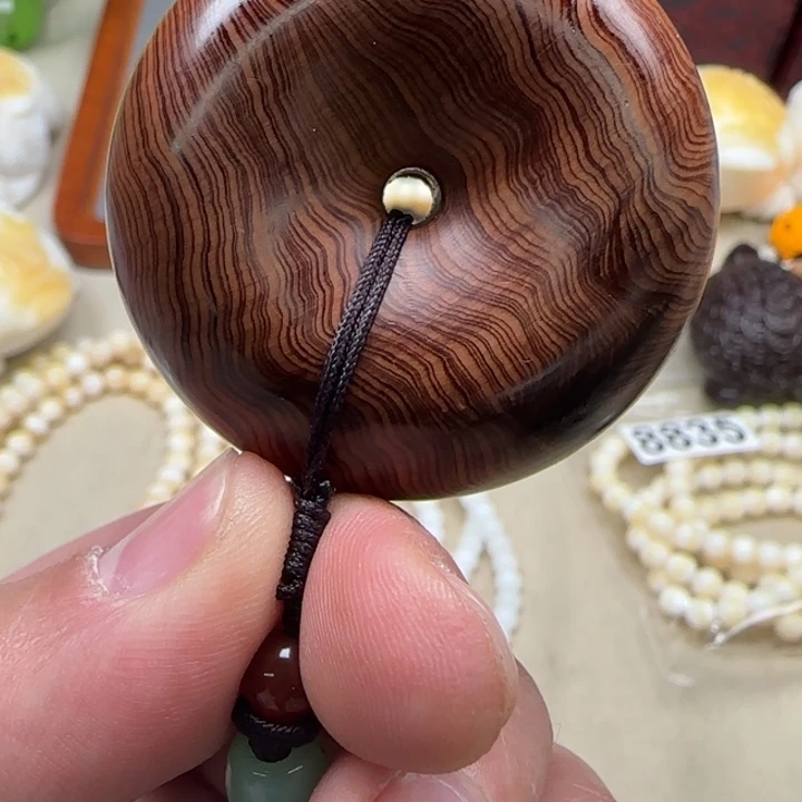 白玉菩提吊坠黄色6075