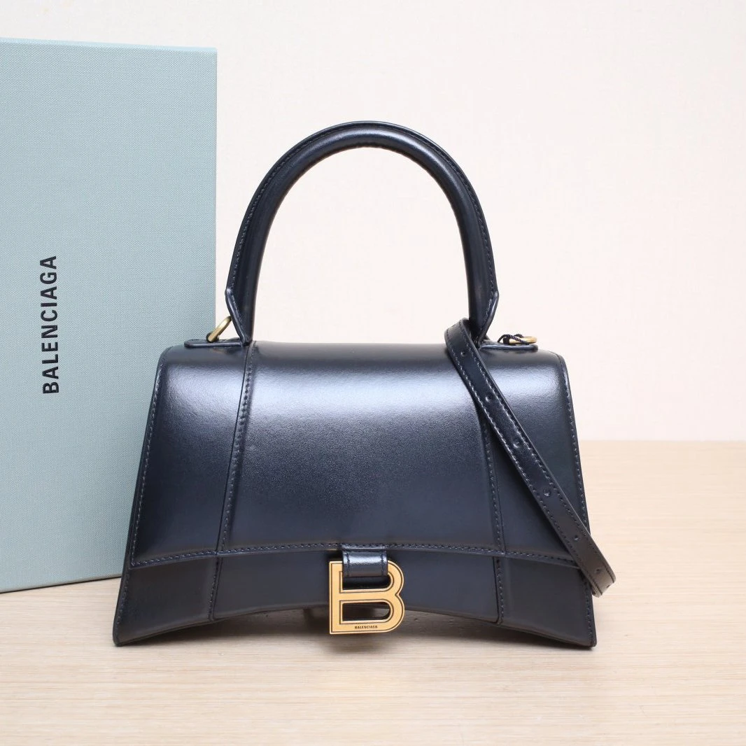 99新 Balenciaga/巴黎世家 【娇】斜挎包沙漏 S码 黑色 P215461451