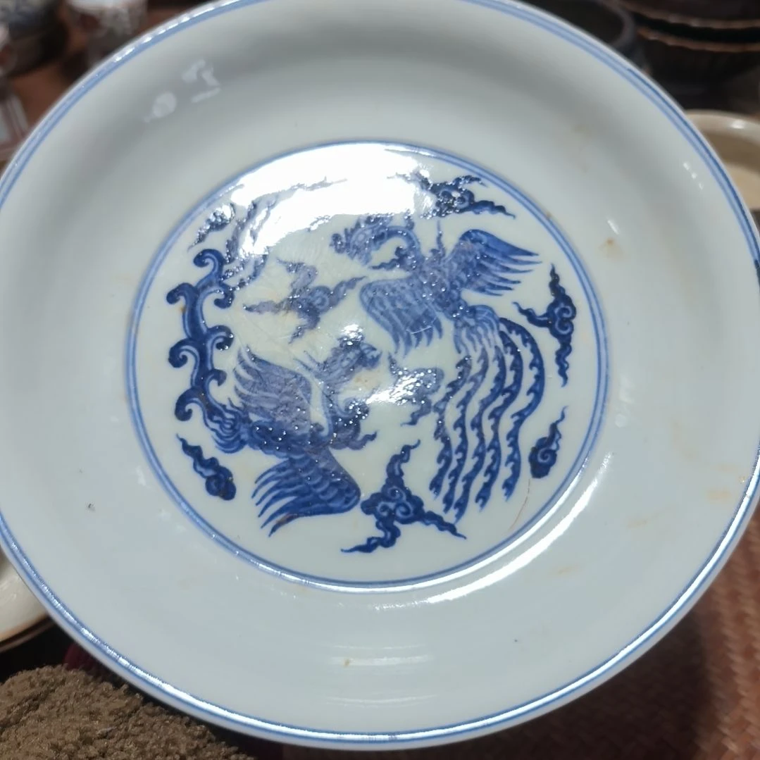 一****。青花小盘子一个全品
