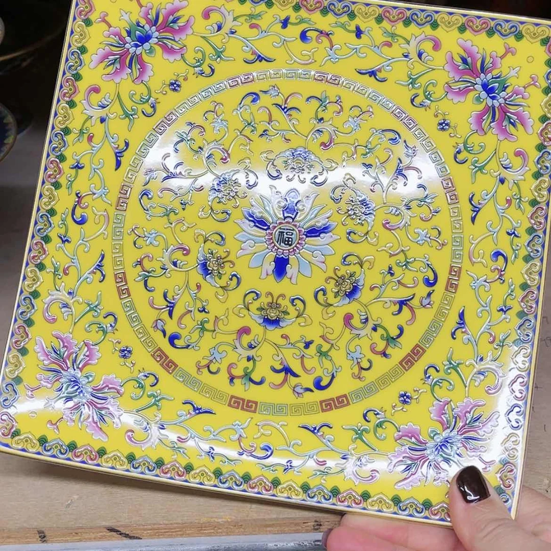 【闪购商品】珐琅8寸2个平………………