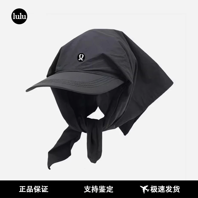 LULU SQUIRREL 复古三色头巾帽子女户外露营帽夏防晒绑带鸭舌帽子