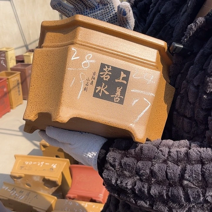 紫砂花盆紫砂等传统