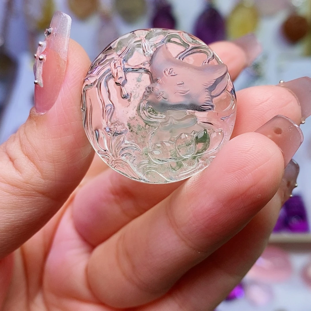 水晶未镶嵌吊坠(赠链)