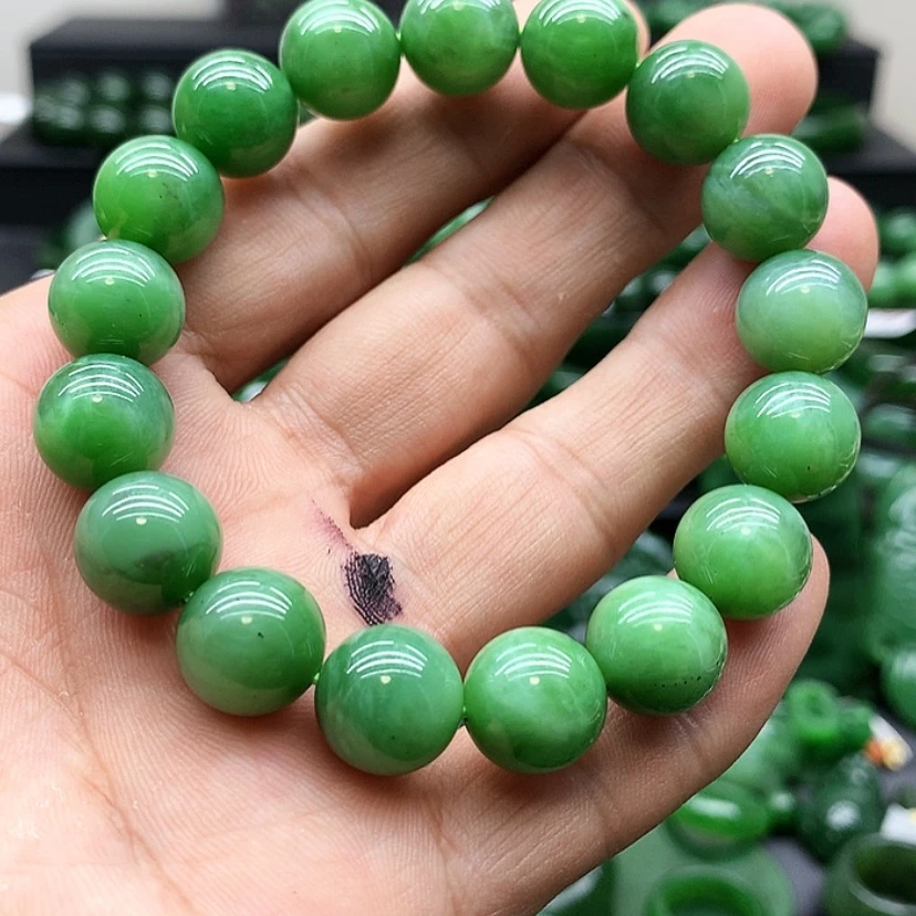 【闪购商品】和田玉（碧玉）手链未镶嵌汉****业