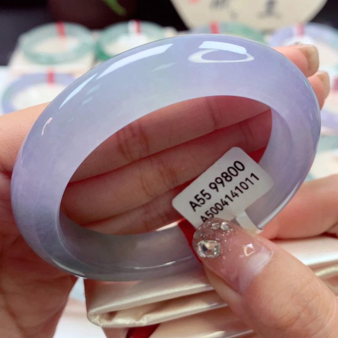 未镶嵌手镯翡翠37号正圈77